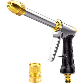LIANRAN upgraded hose nozzle with long rod for precise watering.