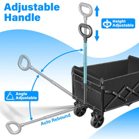 LIAPOTT folded wagon showing compact footprint for trunk storage