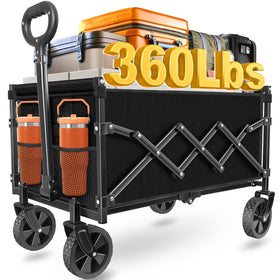 LIAPOTT Wagons folded compact setup ideal for quick transport and storage.