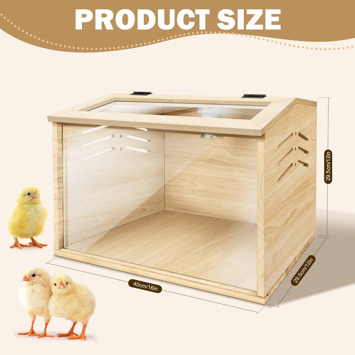 LIAQICHA compact dimensions fit small coops and desks