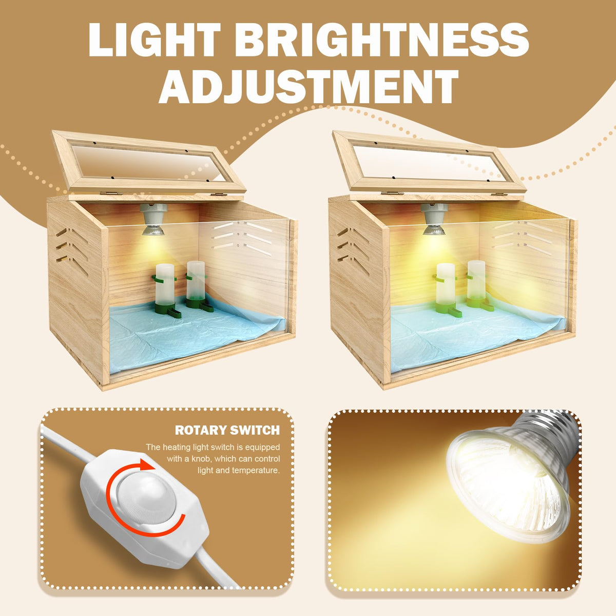 LIAQICHA transparent skylight view to monitor chicks
