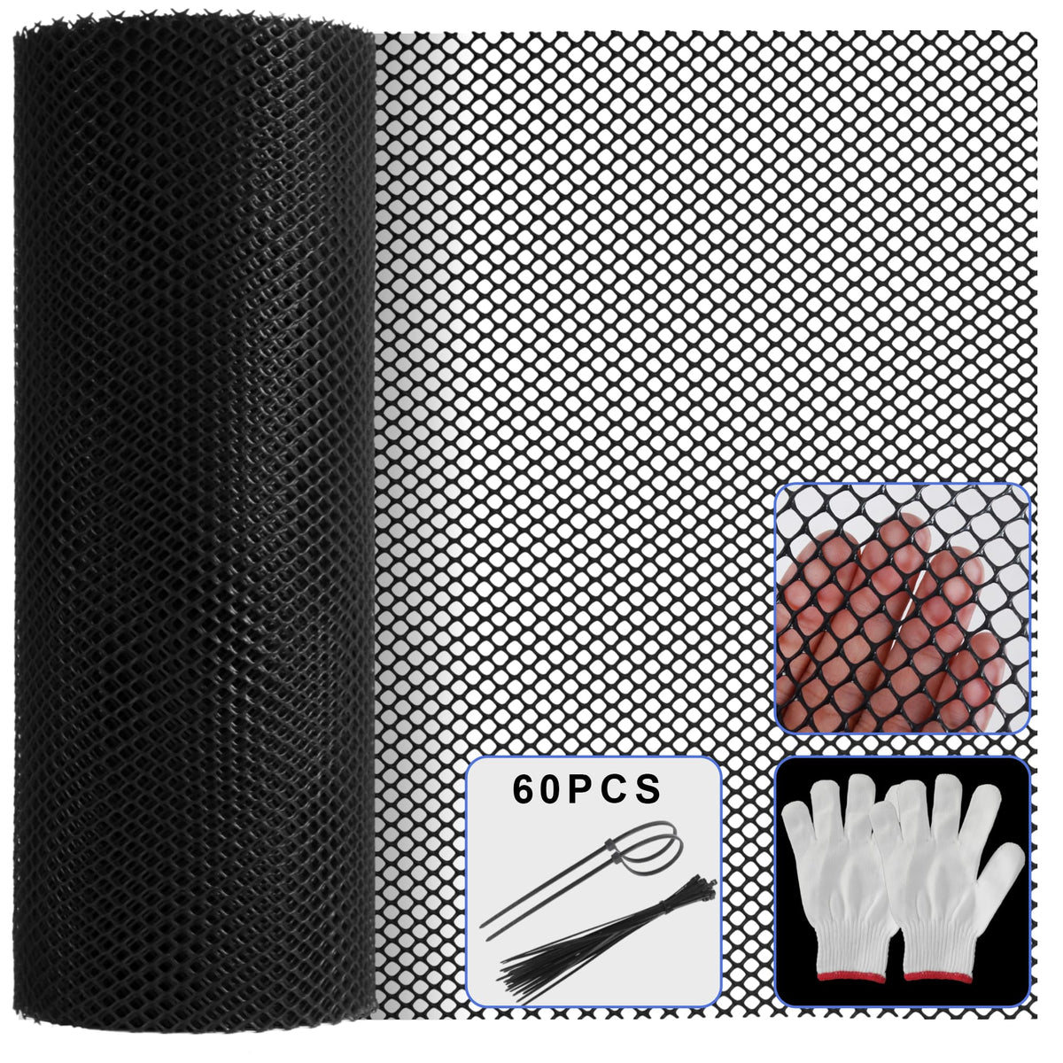 LIAQICHA chicken-wire mesh 15.7in x 39.3ft ready for poultry fencing and garden use.