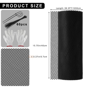 LIAQICHA easy-cut plastic mesh sizes to fit gates or beds.