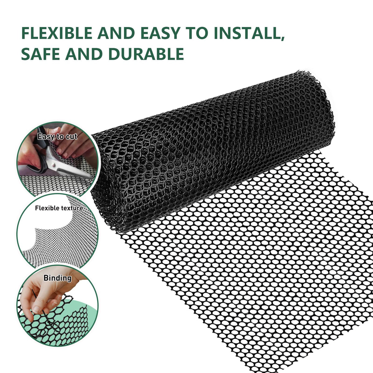 LIAQICHA 60 twist ties secure mesh quickly around pens and beds.