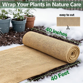 Liaycco burlap roll ideal for DIY crafts and rustic decorations