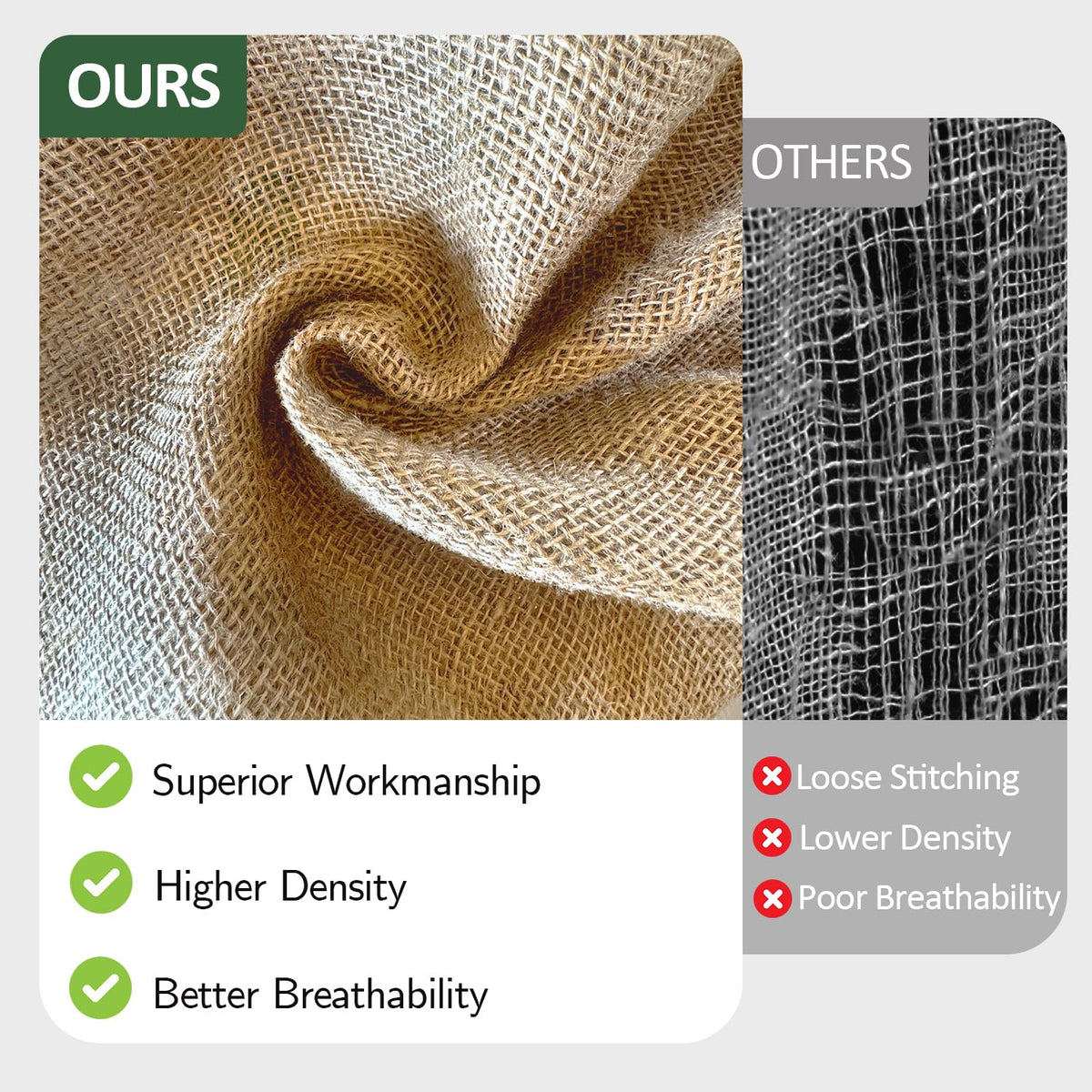 Liaycco burlap roll garden protection for outdoor or indoor plant displays