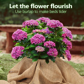 Liaycco burlap roll outdoor decor adds farmhouse charm to gardens
