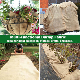 Liaycco burlap roll soil cover protects moisture while allowing airflow