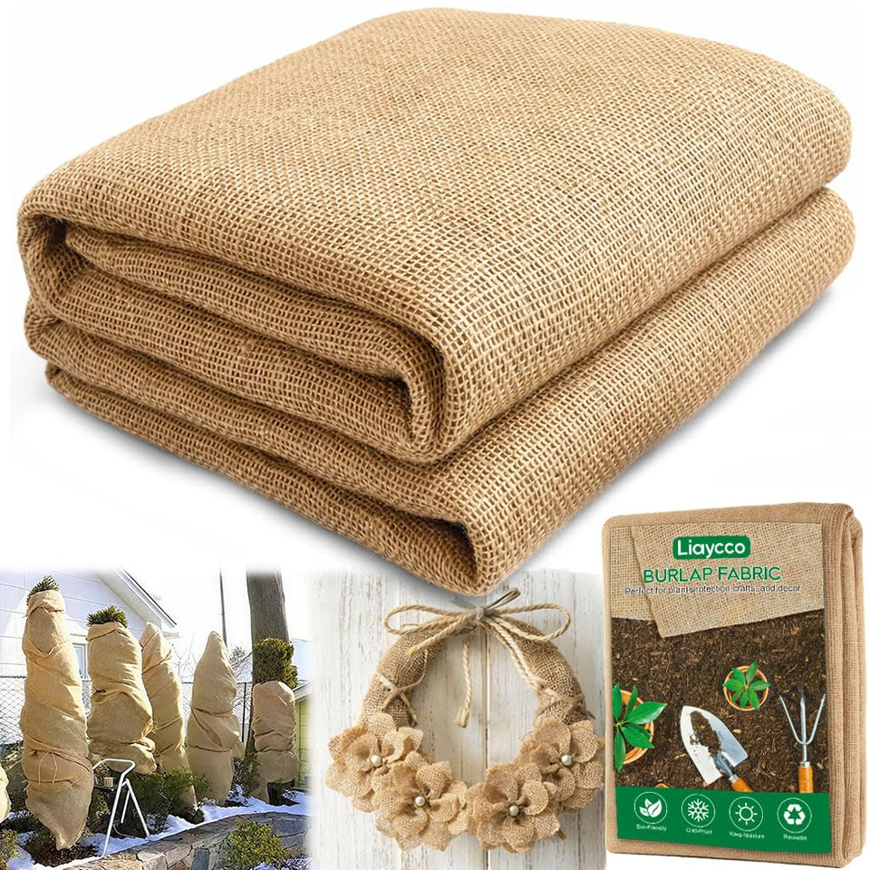 Liaycco burlap roll tree wrap protects young trees from frost and wind