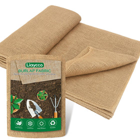 Liaycco burlap roll 40x60 inches for crafts and garden projects with natural texture