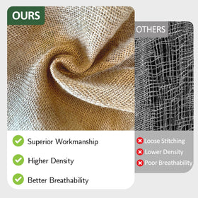Liaycco burlap landscaping fabric suited for mulching and plant protection