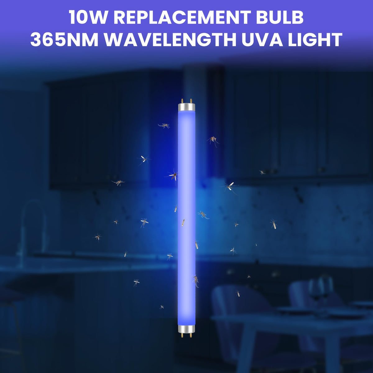 LiBa replacement bulbs fit indoor/outdoor bug zappers for versatile use.