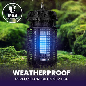 LiBa electric bug zapper provides broad coverage up to 1,600 sq ft on patios