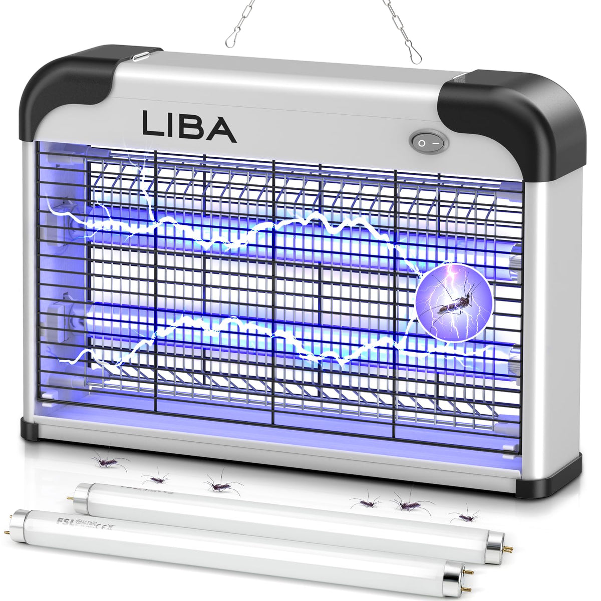 LiBa electric bug zapper indoors, front view for effective pest control