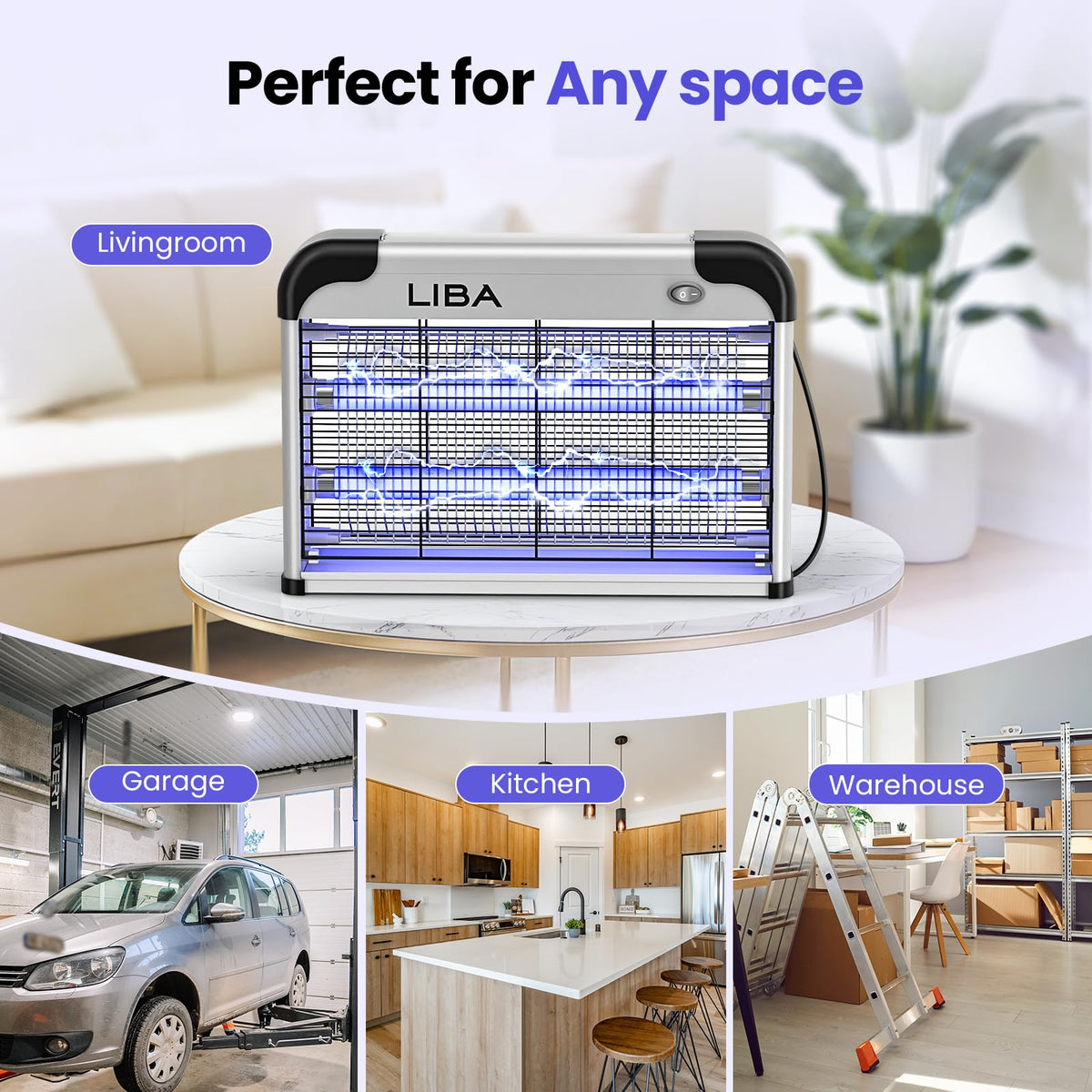 LiBa indoor zapper ideal for kitchens and offices