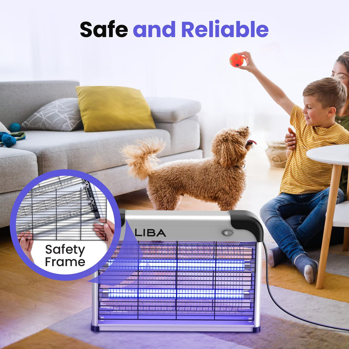 LiBa removable tray for quick cleaning after use