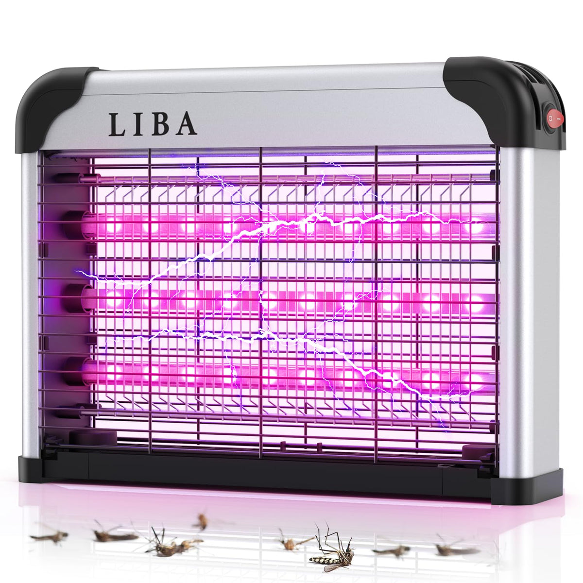LiBa LED Indoor Bug Zapper front view demonstrates safe, compact pest reduction.