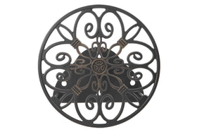 Liberty Garden 670 hose butler top view shows sturdy cast aluminum with bronze finish.