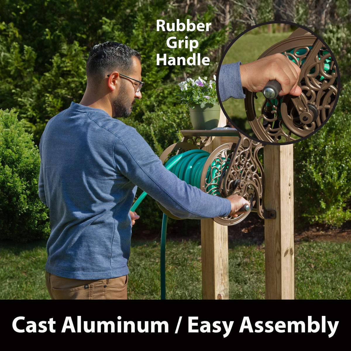 Liberty Garden 704 leader hose supports quick setup and use.