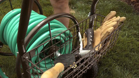 Liberty Garden includes 5 ft inlet hose for quick setup