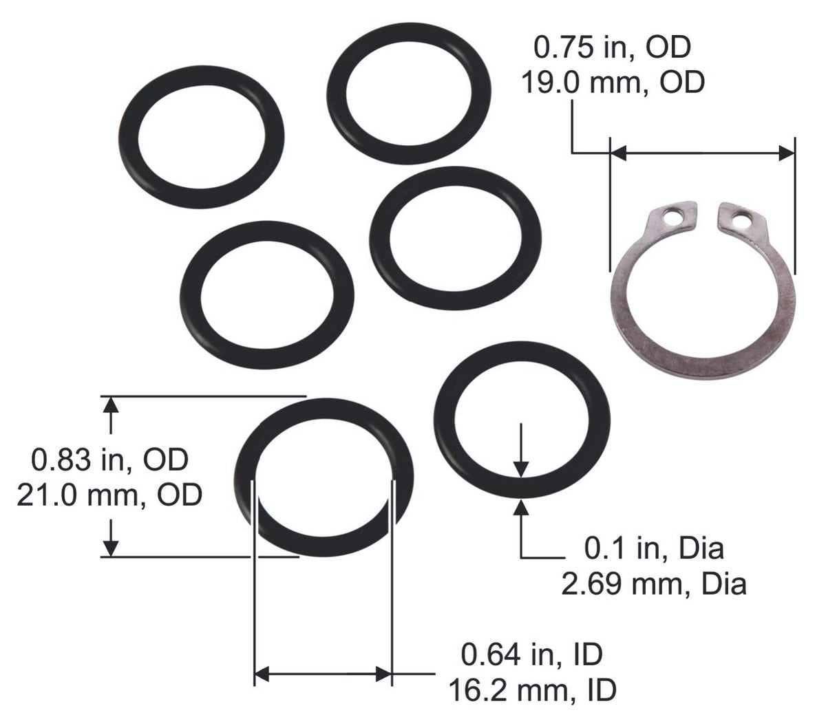 Liberty Garden 870 model o-ring guards crank assembly from wear.