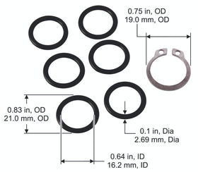 Liberty Garden 870 model o-ring guards crank assembly from wear.