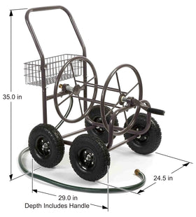 Liberty Garden steel frame with weatherproof bronze finish withstands outdoor use