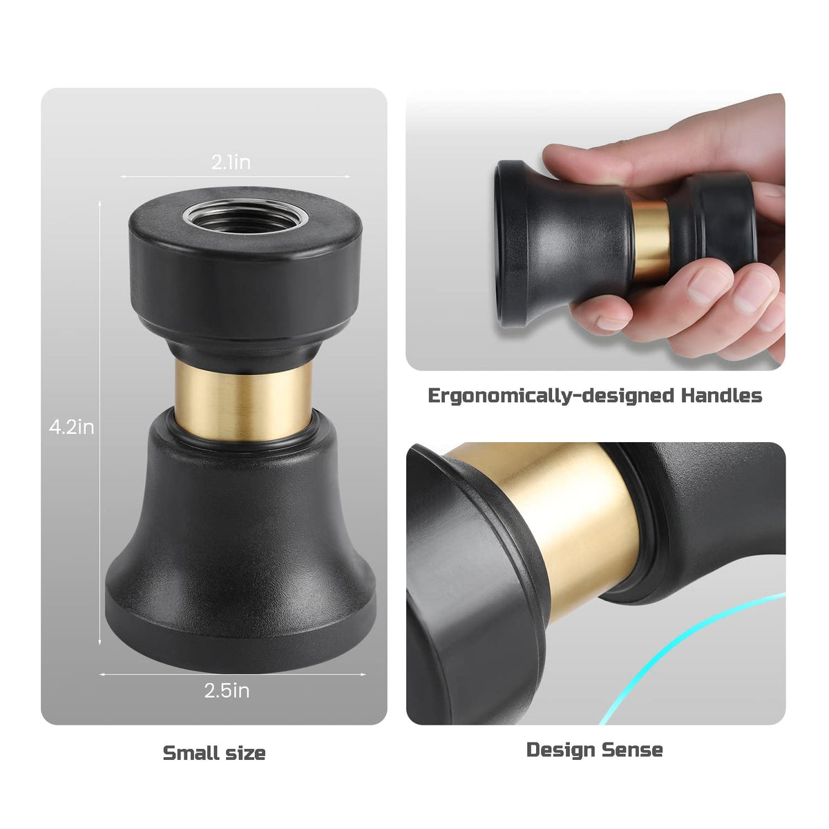 Lichamp heavy-duty brass nozzle delivering a powerful jet for patio cleaning