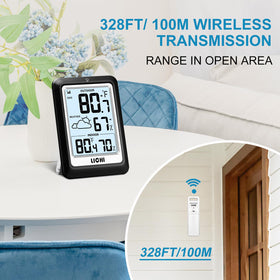 LICHI weather station outdoor sensor captures outdoor conditions for accurate readings