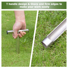 Lichtund easy-to-use core sampling, insert, rotate, pull for clean soil cores.