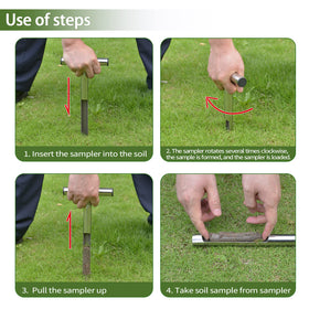 Lichtund protective plugs seal holes to protect hands after sampling.