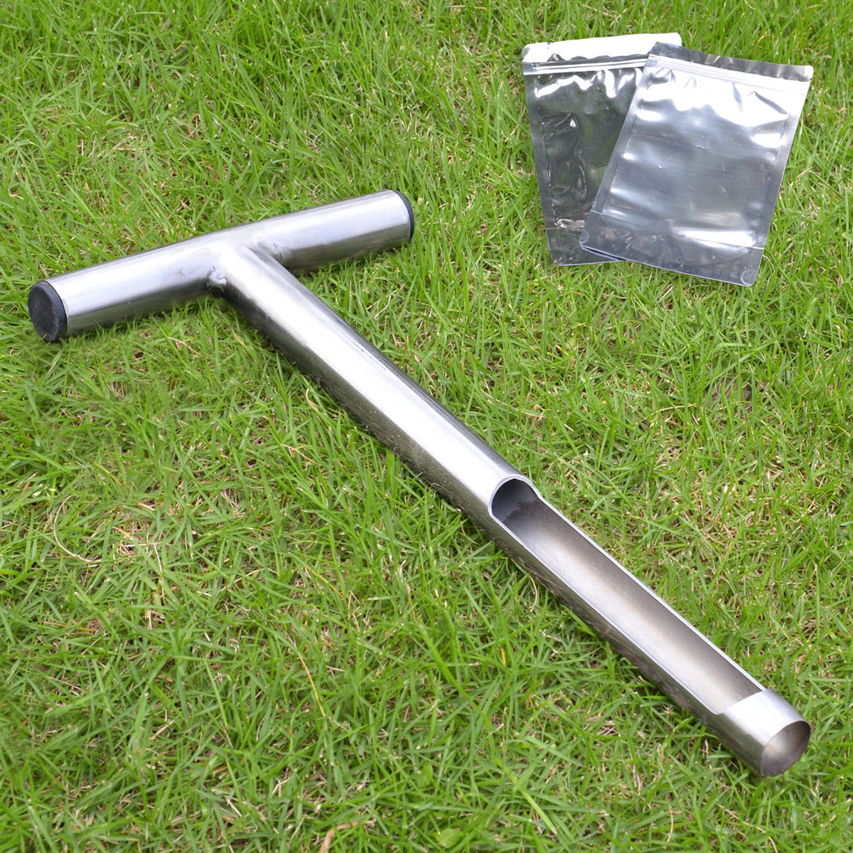 Lichtund soil probe 12 inch with two bags for easy field sampling and lab transfer.