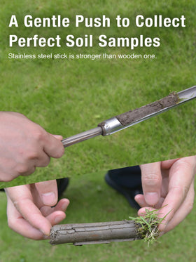 Lichtund stainless steel soil sampler for easy field testing