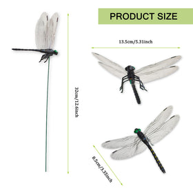 Lidengle dragonfly stake wings detail captures natural wing shape.