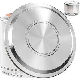 Lidereja 27-inch stainless steel fire pit lid fits Yukon snugly and protects the pit.