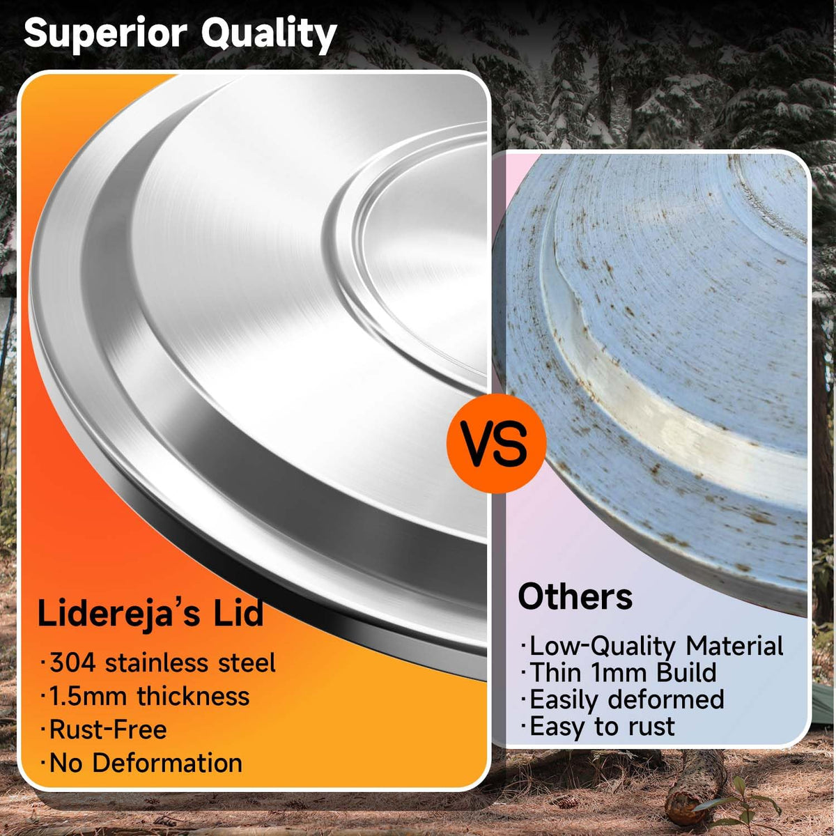 Lidereja weatherproof lid shields rain and debris for reliable protection.