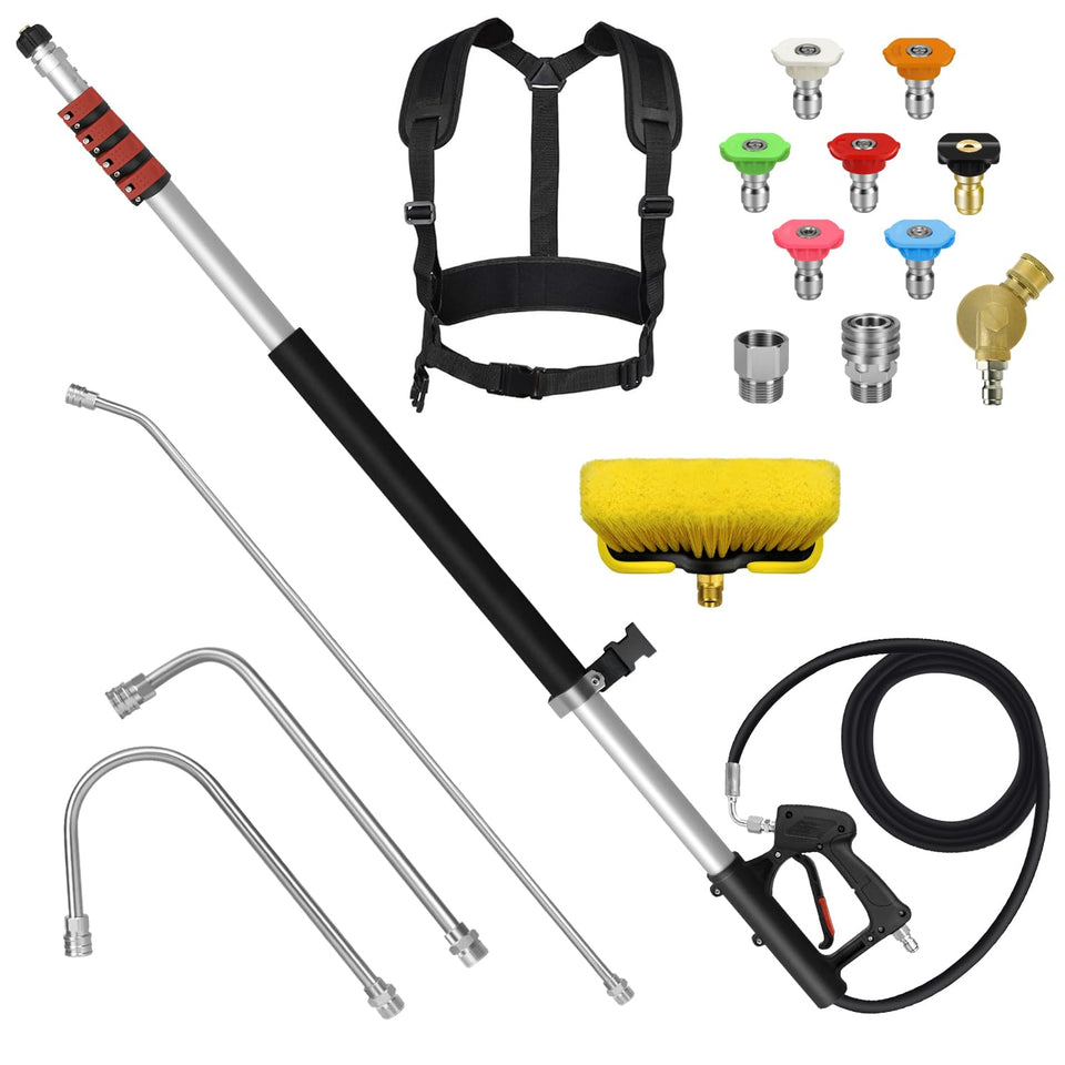 LidoDola 24ft wand assembly extending reach for elevated cleaning tasks
