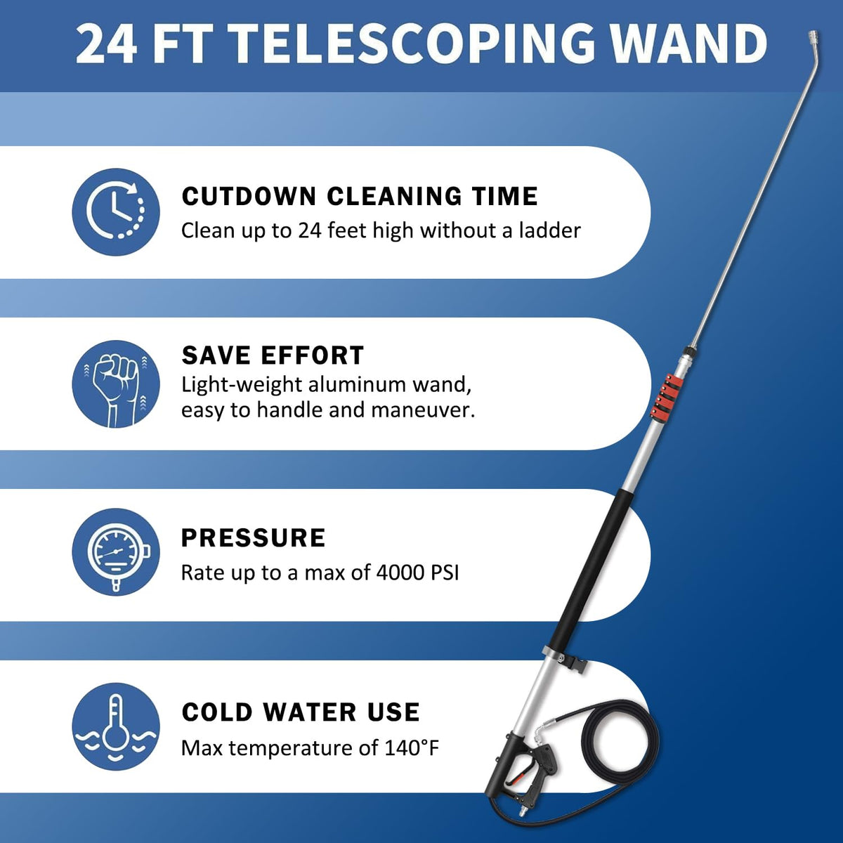LidoDola extension poles setup to adjust height and reach