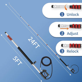 LidoDola gutter cleaner attachment for debris removal from gutters