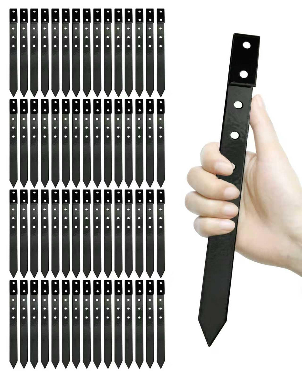 LIDUOMINIKE edging stake with top hook design provides secure ground fixation for borders.