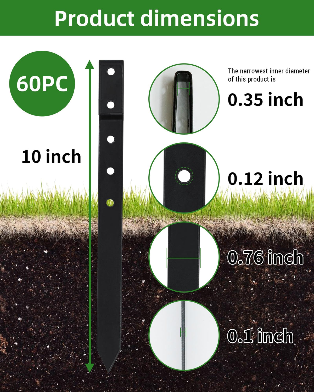 LIDUOMINIKE 7-hole 6mm design enables flexible screw fixings for stability.