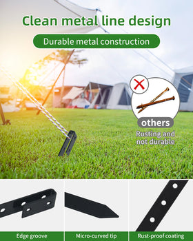 LIDUOMINIKE metal stake anti-rust coating maintains finish in outdoor settings.