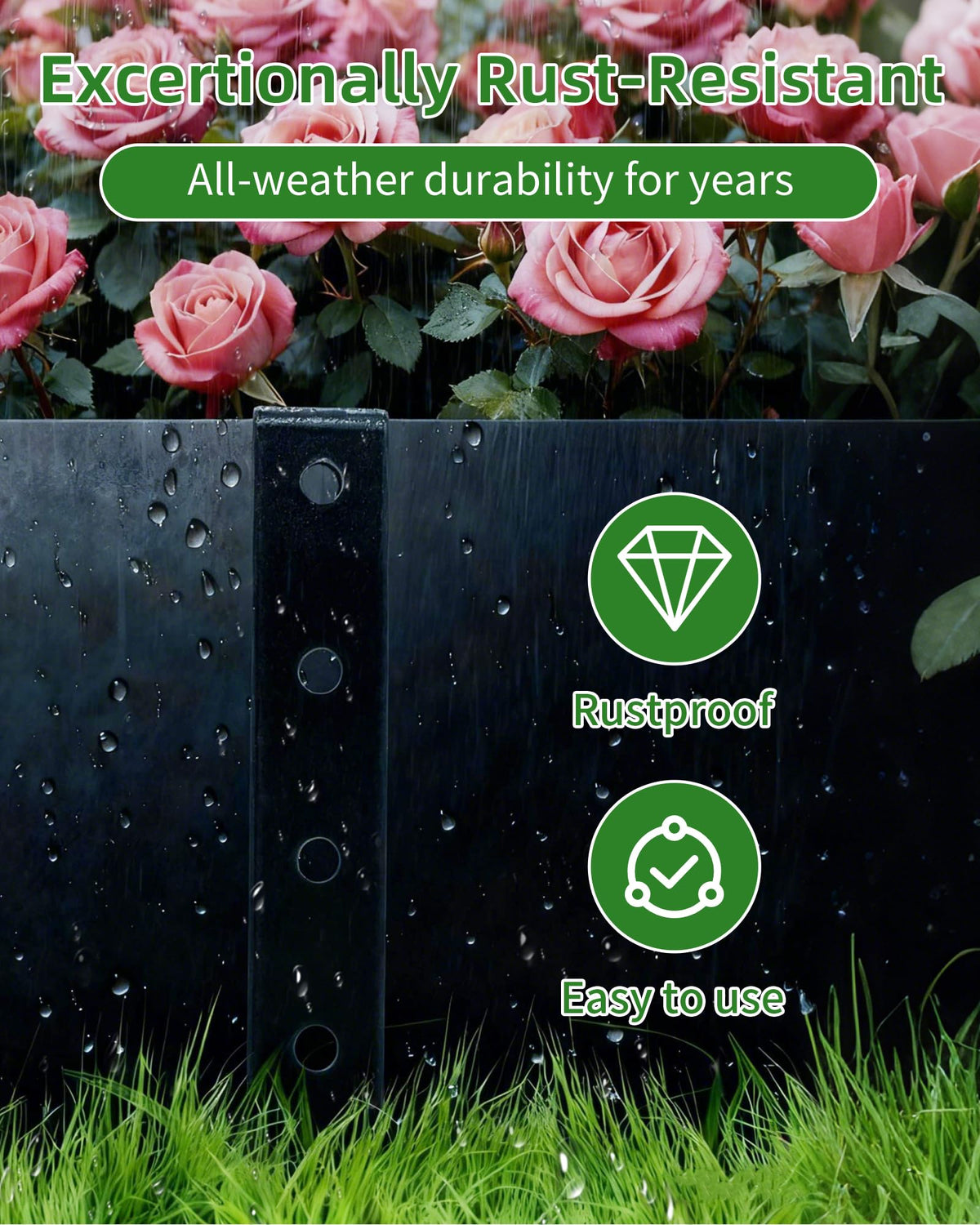 LIDUOMINIKE pointed-tip enables easy soil insertion for quick setup.