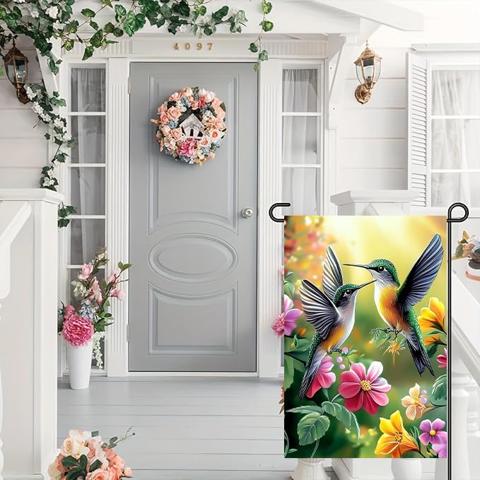 LienzoFest spring flag doubles as subtle indoor decor for entryways or kitchens.