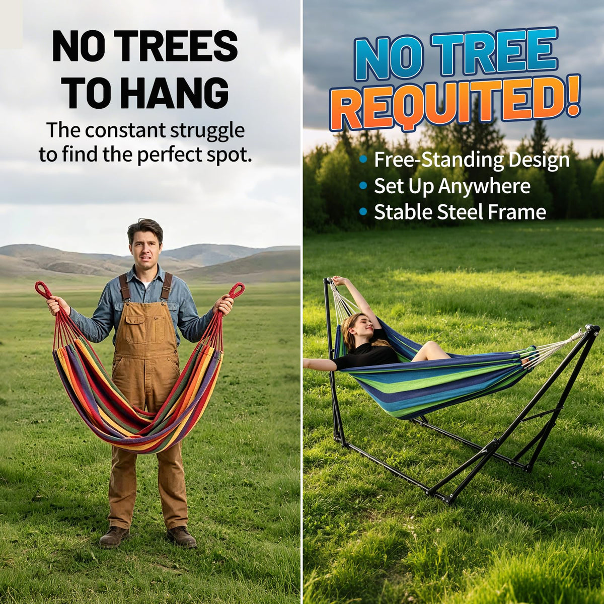 LIEVIM hammock fabric tension adjustment to customize comfort.