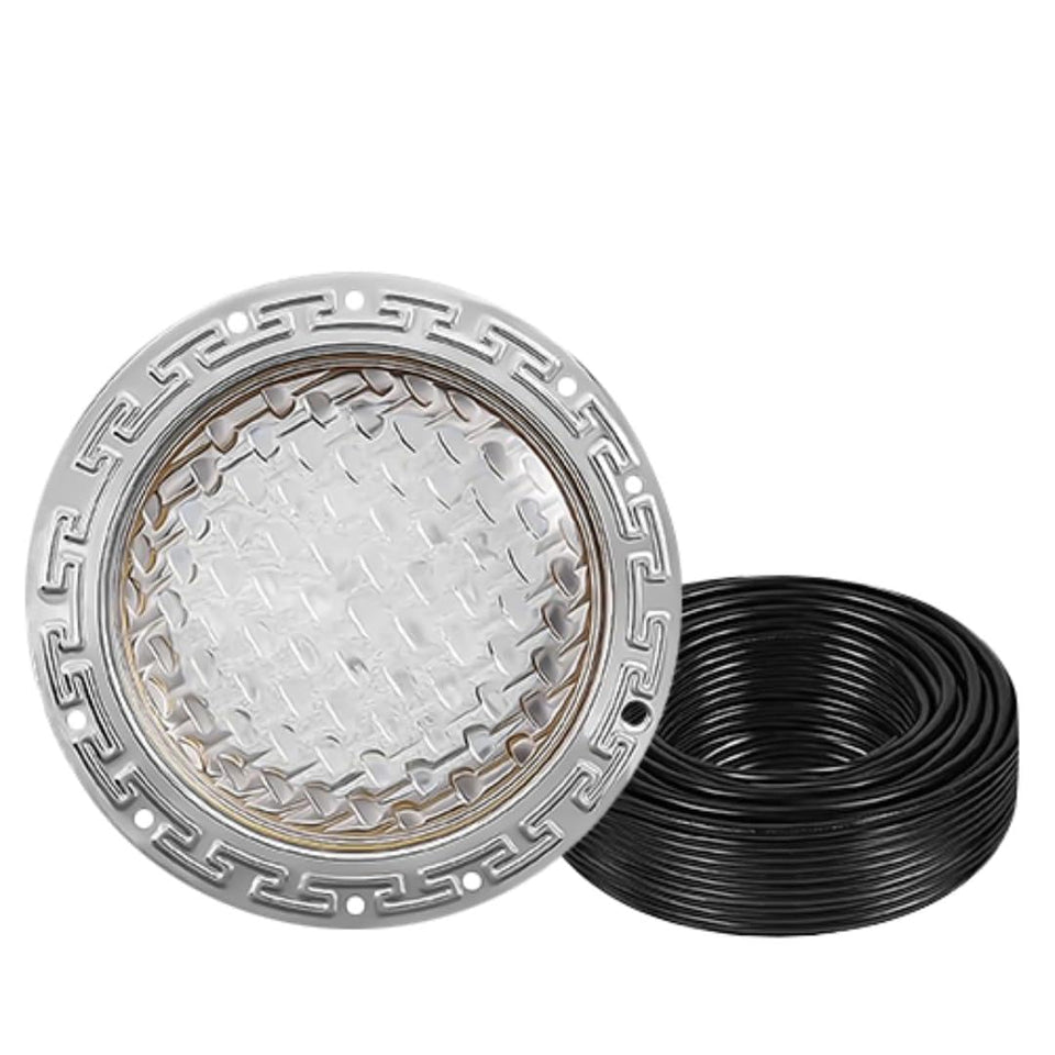 Life-Bulb 10-inch Intelli Color pool light with vibrant hues for inground pools.