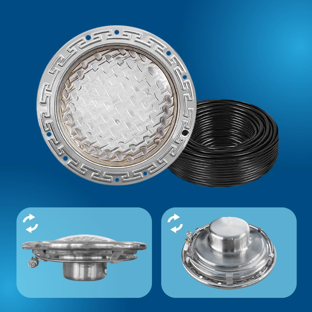 Life-Bulb 10-inch Intelli Color Pool Light for Inground Pools - 120V ...