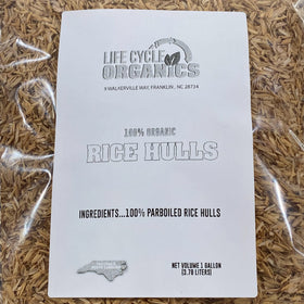Life Cycle Organics Organic Rice Hulls drainage-demo illustrates better drainage in raised beds.