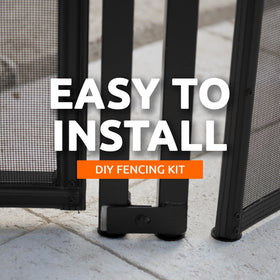 Gate supports left- or right-handed opening for versatile installation
