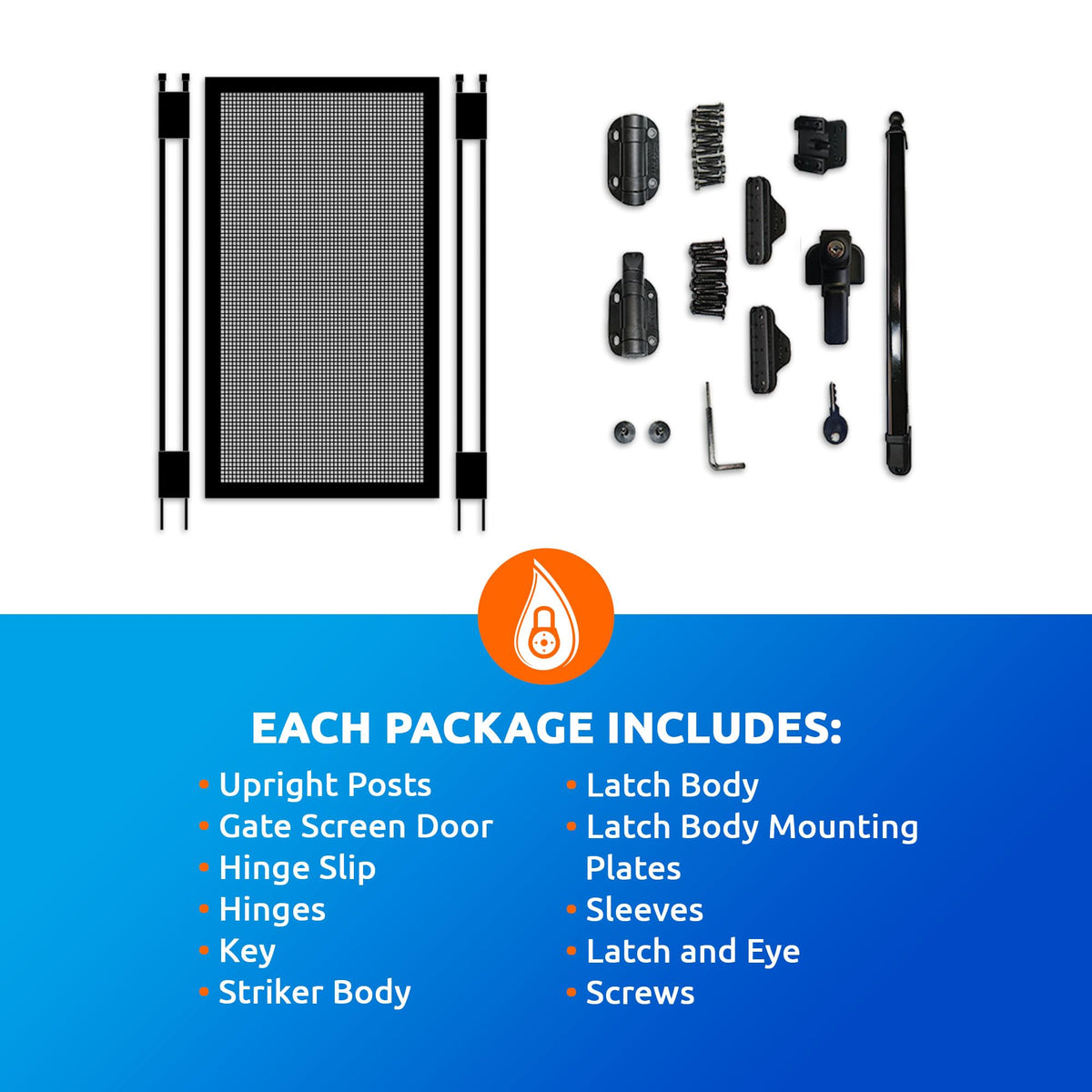Aluminum powder-coated frame with square stock for durable fencing